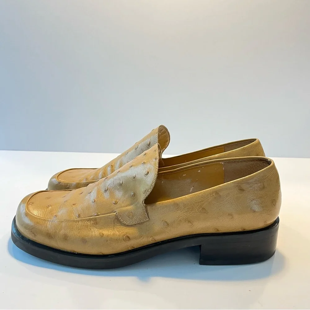 Franco Sarto Women’s Tan Leather Loafers Size 8.5